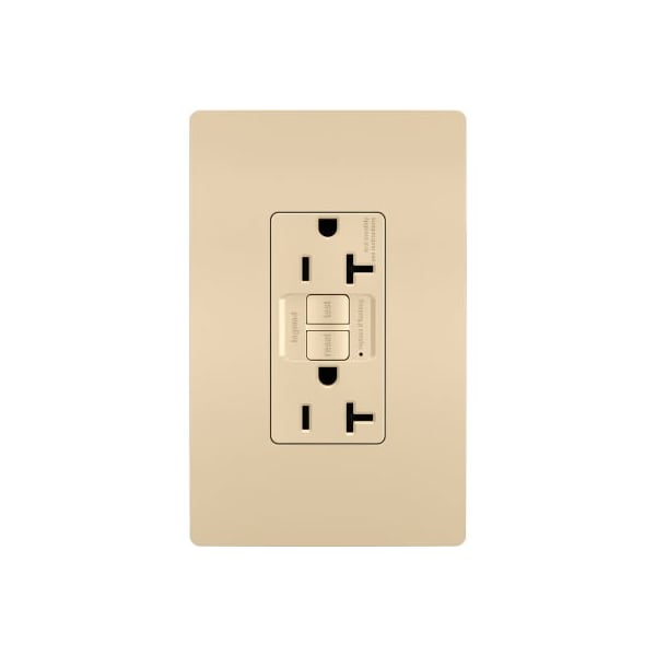 Legrand Radiant Tamper Resistant Receptacle, 20A, 125V, Ivory 2097TRI - main